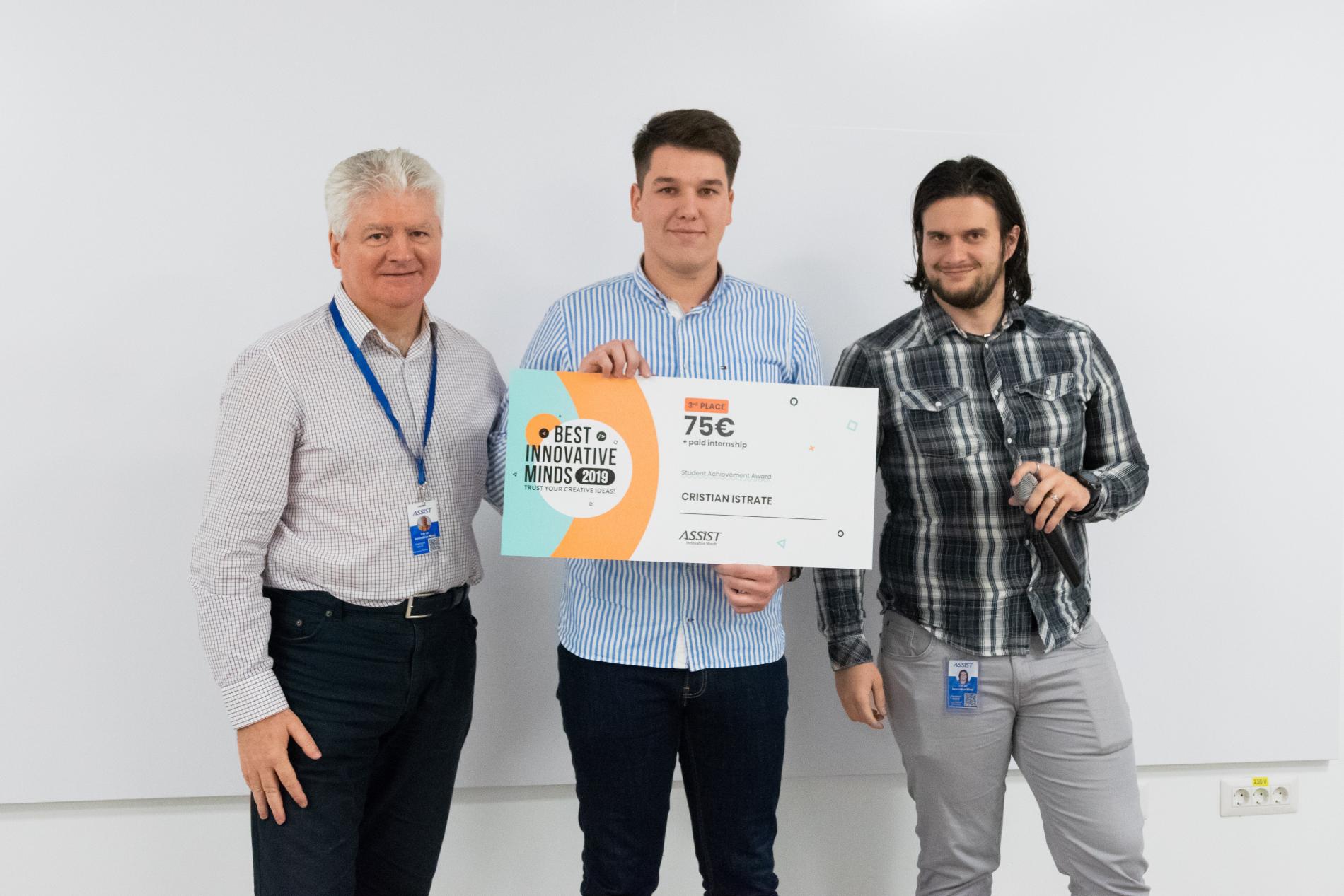 The third prize winner at the student category at Best Innovative Minds 2019