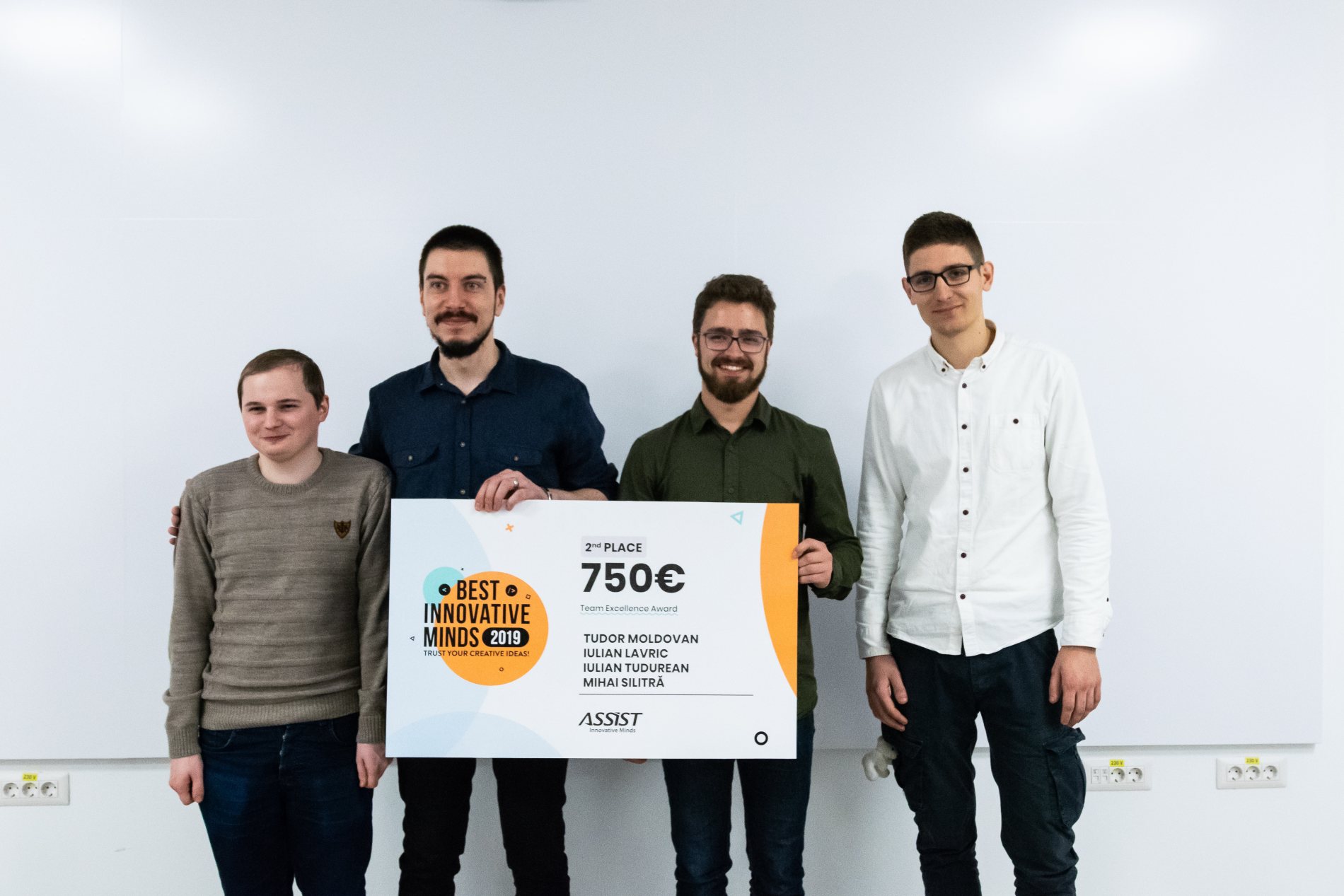 The winners of the Best Innovative Minds 2019 second prize