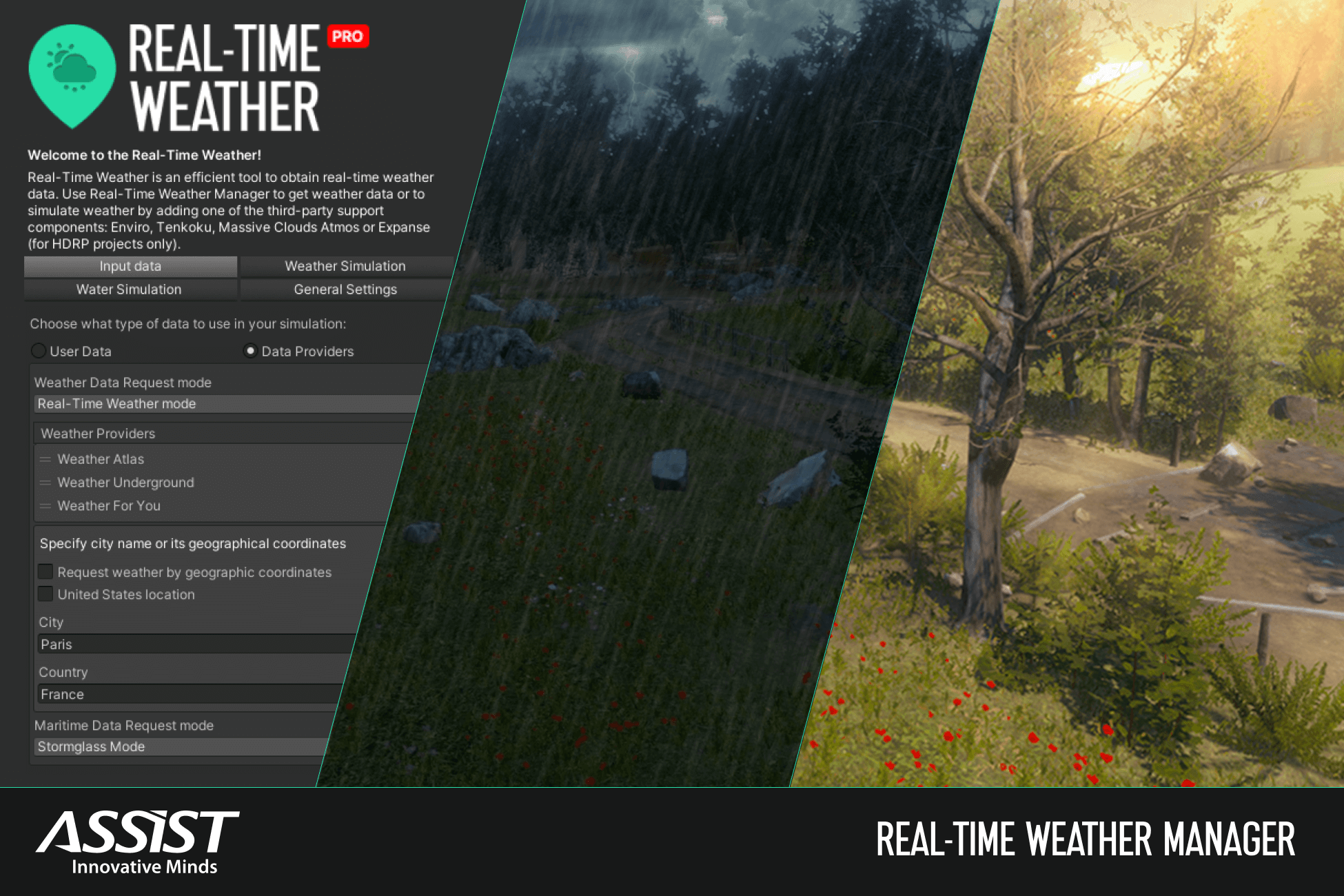 Real-time Weather Unity Asset