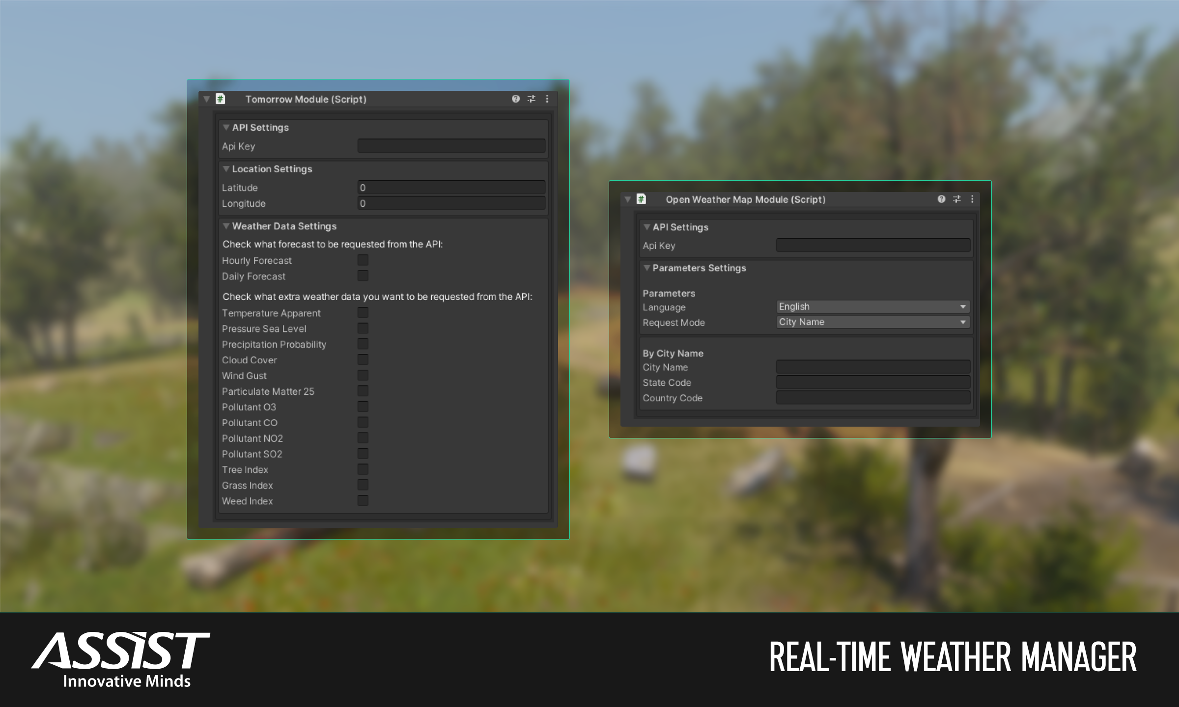 Weather Asset Unity Screenshot