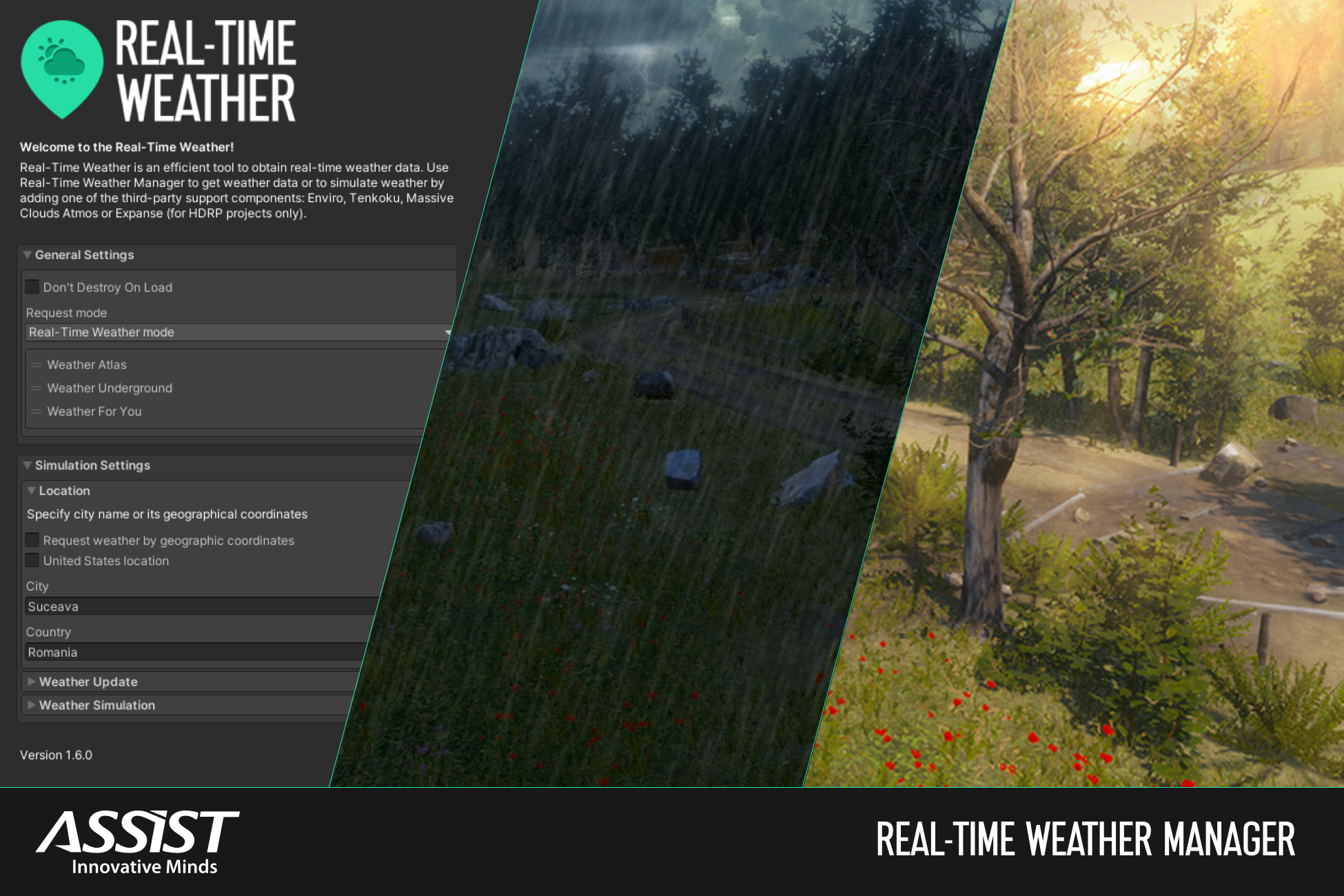 Overview Weather Plugin for Unity