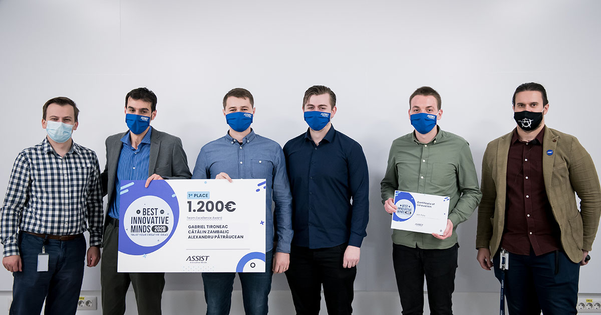 ASSIST Software - Best Innovative Minds 2020 - winning team