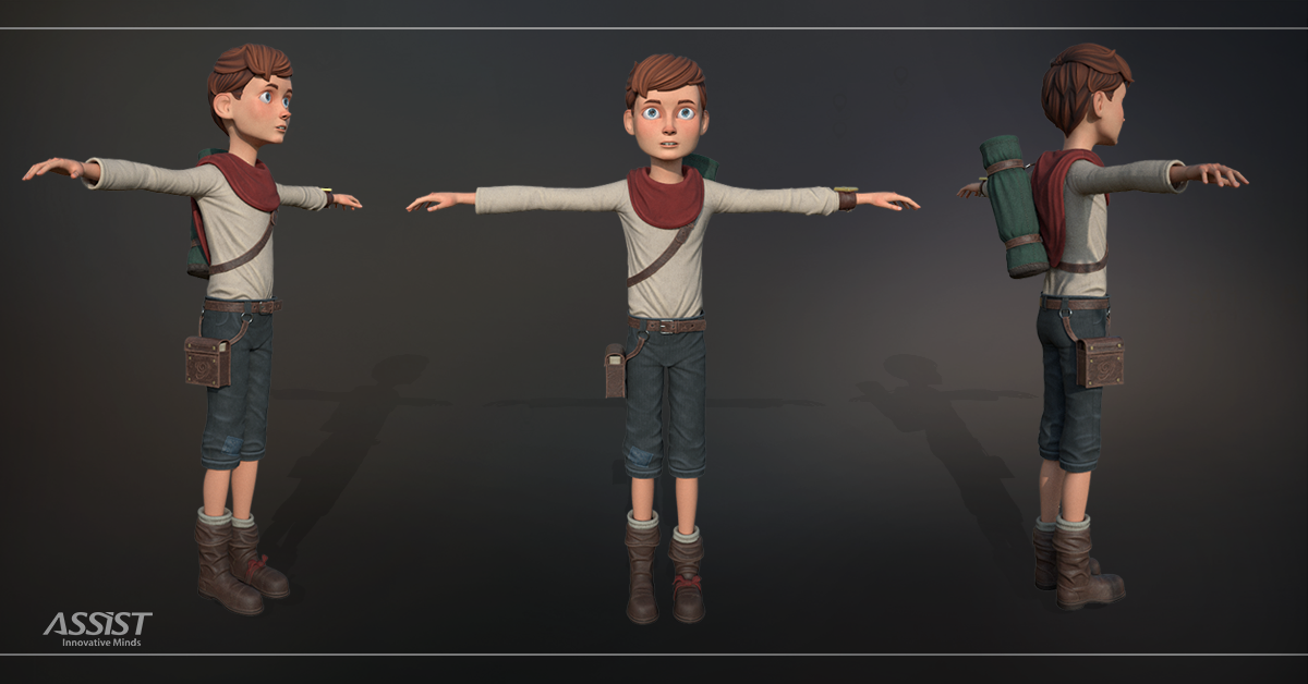  Texturing a CGI stylized character - promo image