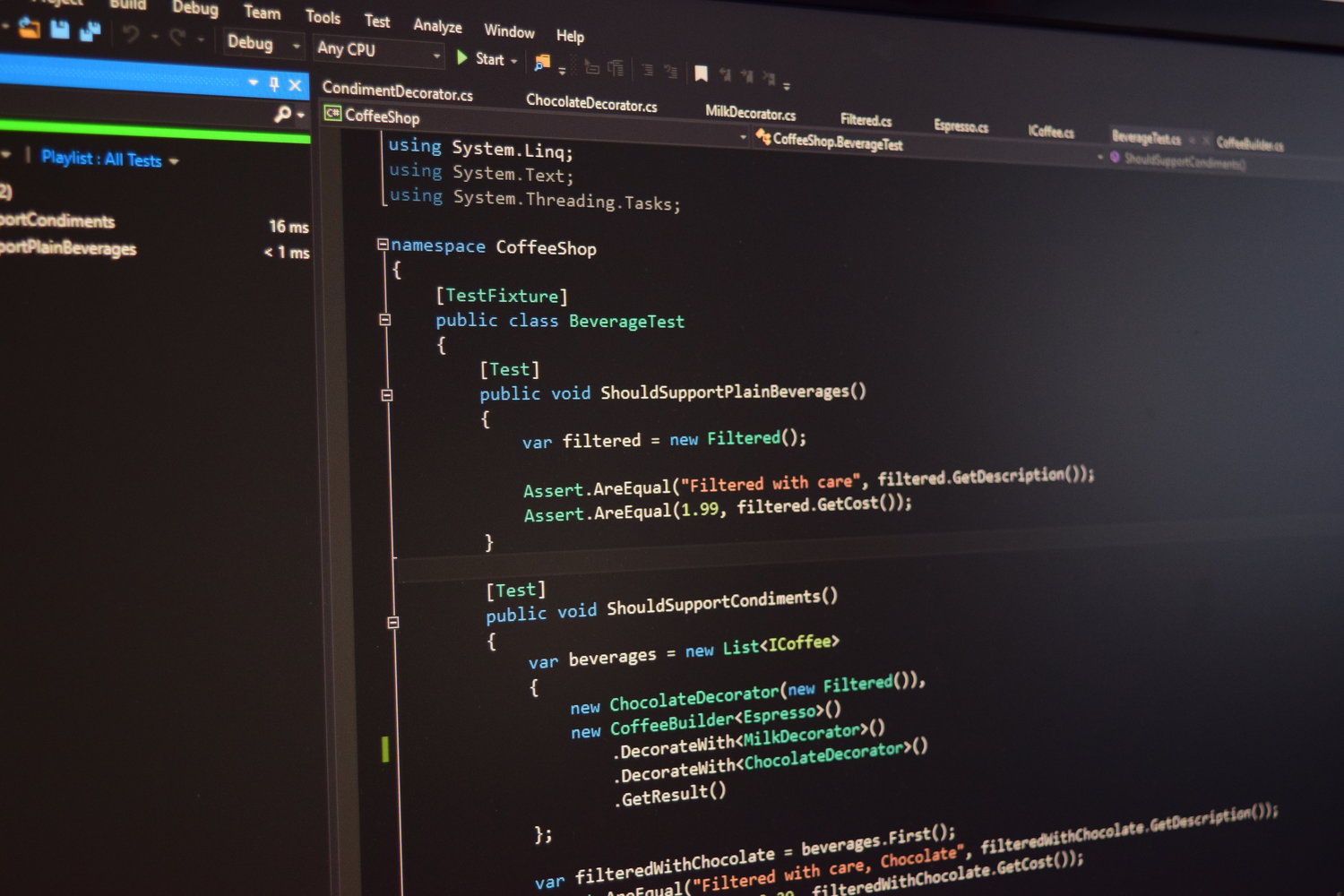 Example of Design Patterns in C#