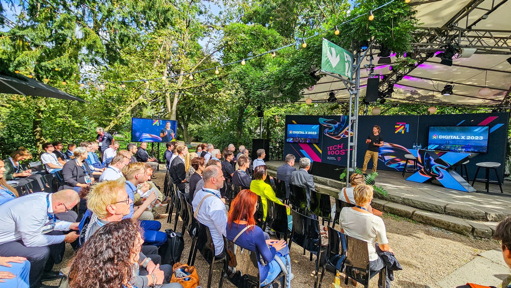 Digital X conference held outdoors