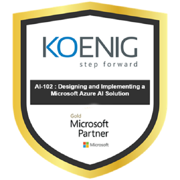 AI-102: Designing and Implementing a Microsoft Azure AI Solution Logo