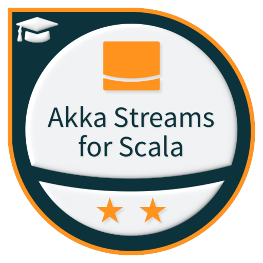Lightbend Akka Streams for Scala Professional — Level 2 Logo