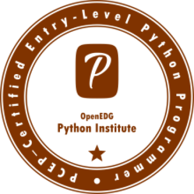 PCEP Certified Entry Level Python Programmer Photo