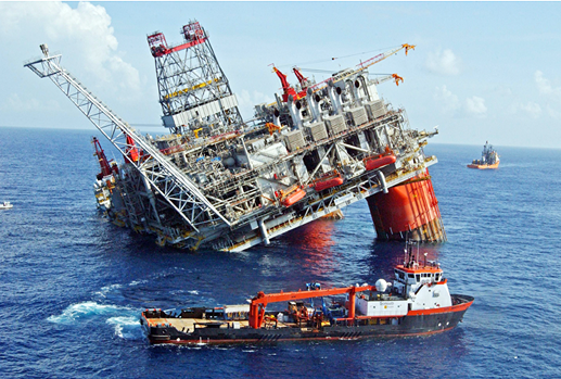 Solution Overview Aspire Image of oil rig falling