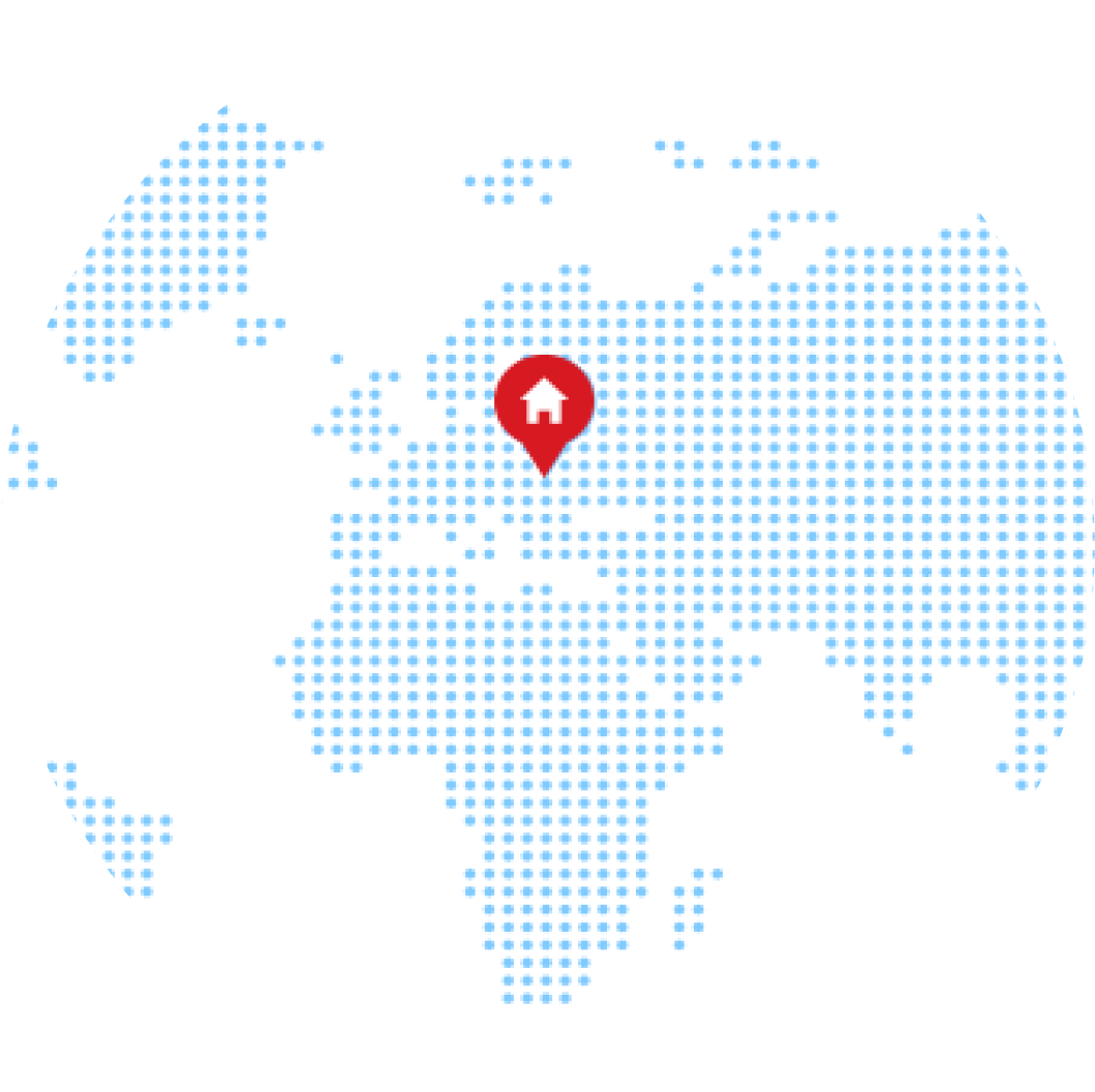 Globe pin map