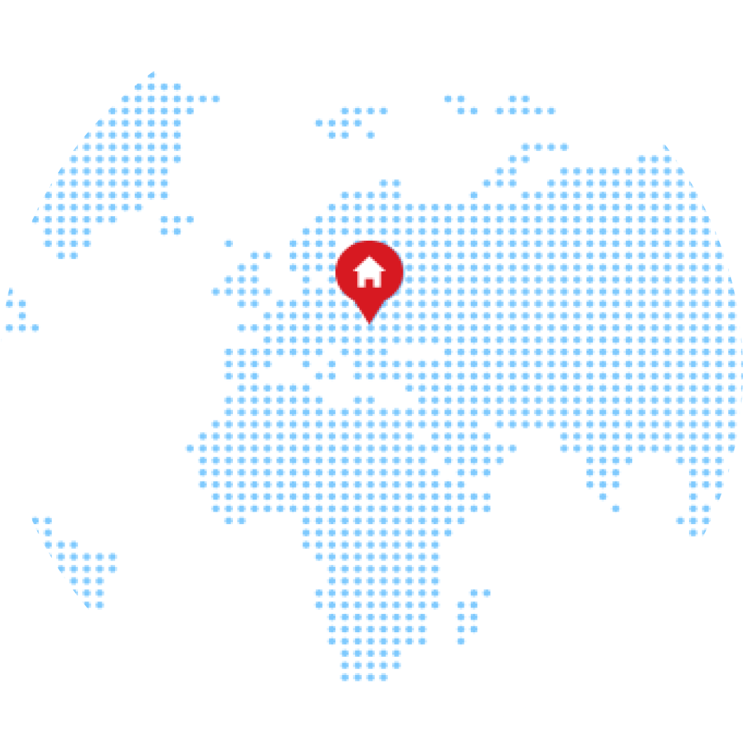 Globe map pin