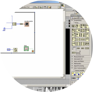 Shimmer devices integrated into LabVIEW