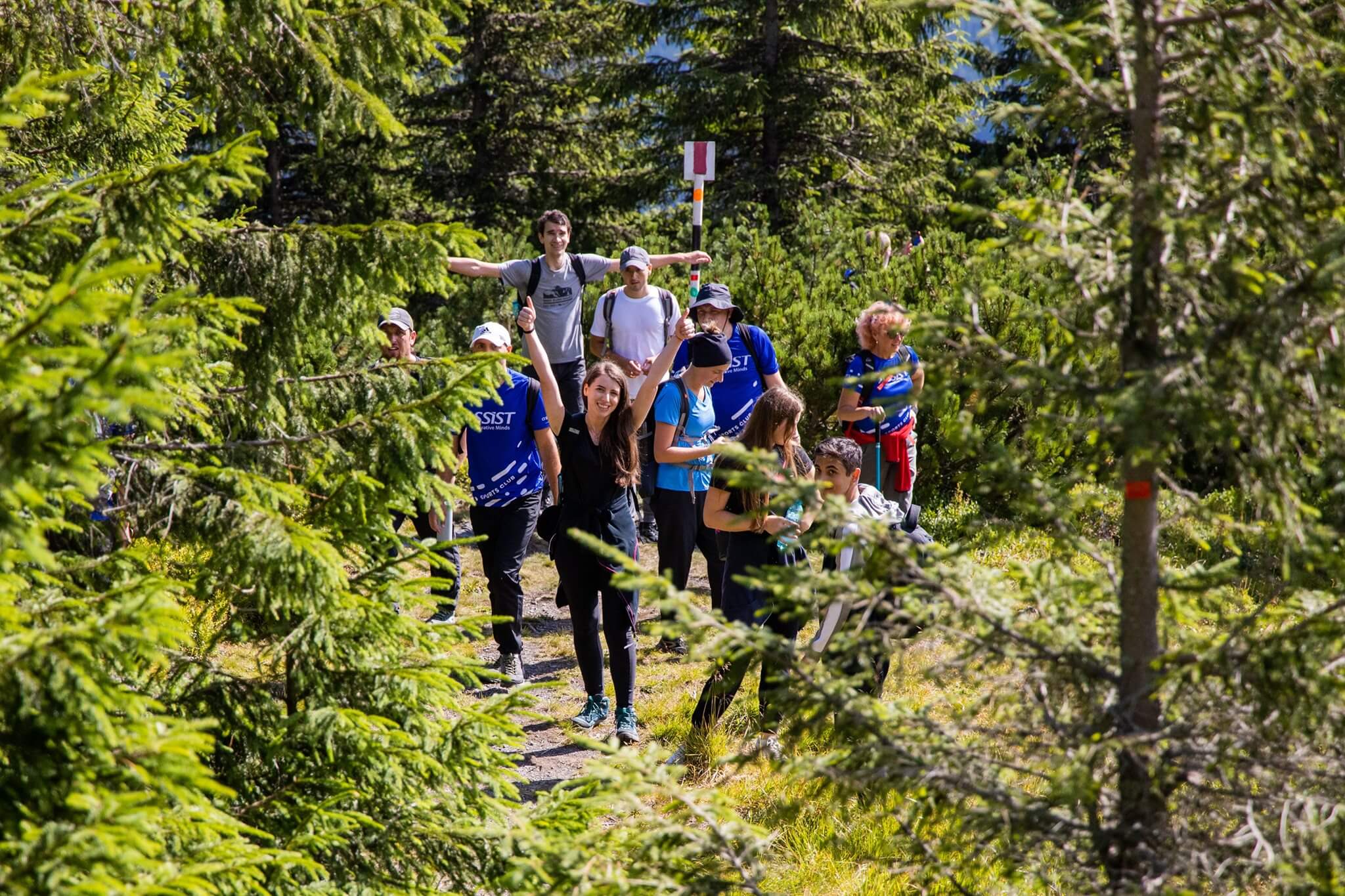 ASSIST Software team hiking