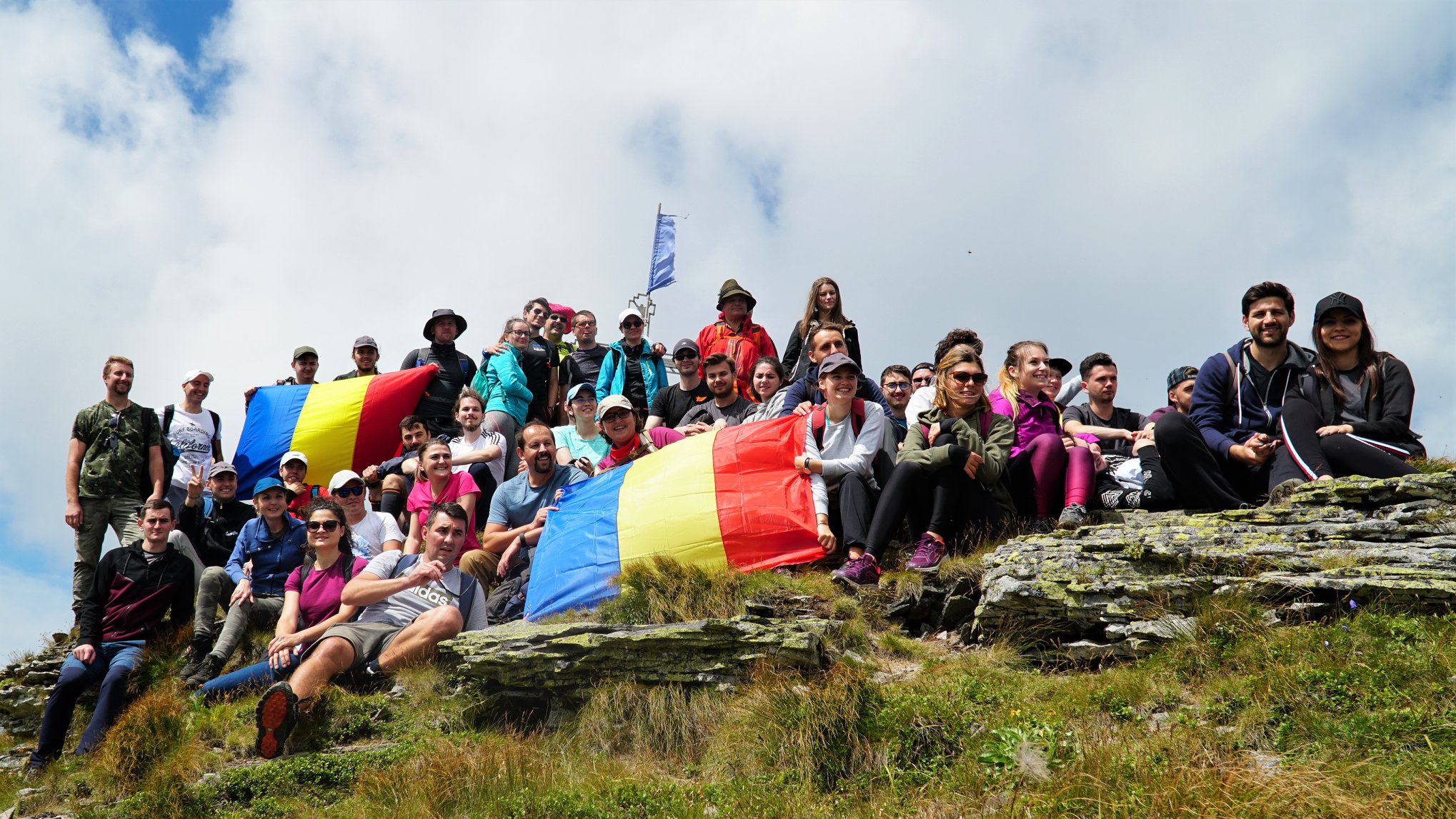 100 people hiked to the top of the Pietrosu Peak from Calimani Mountains - ASSIST Software Hiking Day