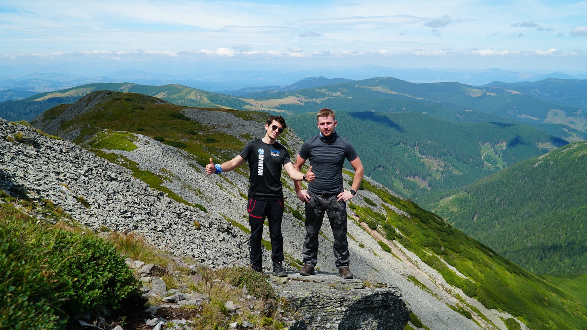 Enjoying the view from Pietrosu Peak in Calimani Mountains - ASSIST Hiking Day