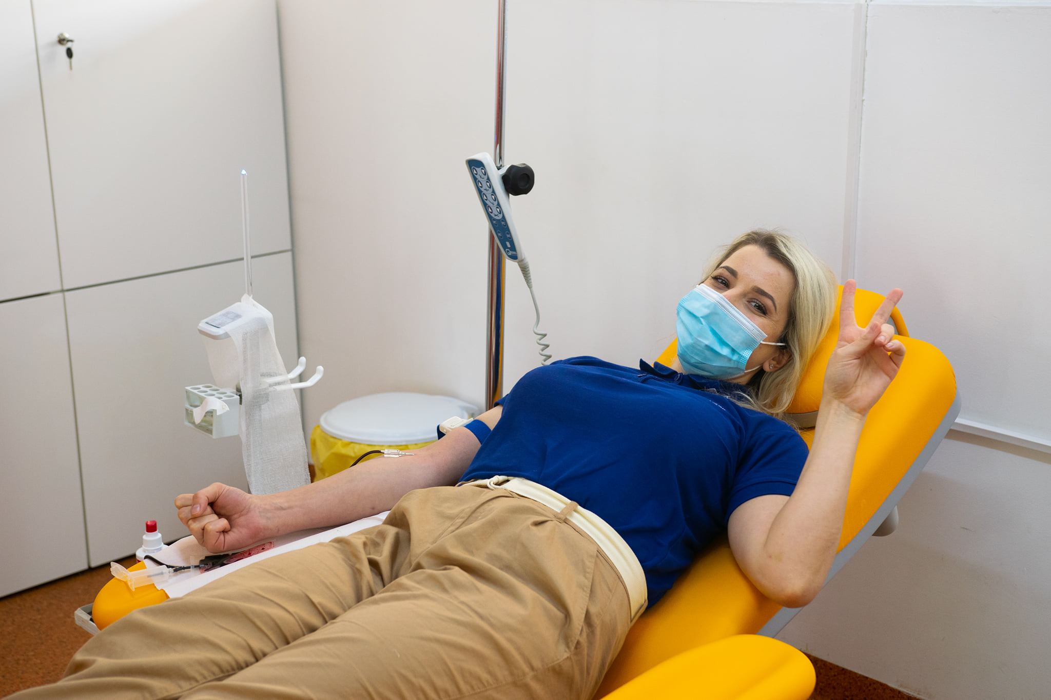 ASSIST Software coleague giving blood