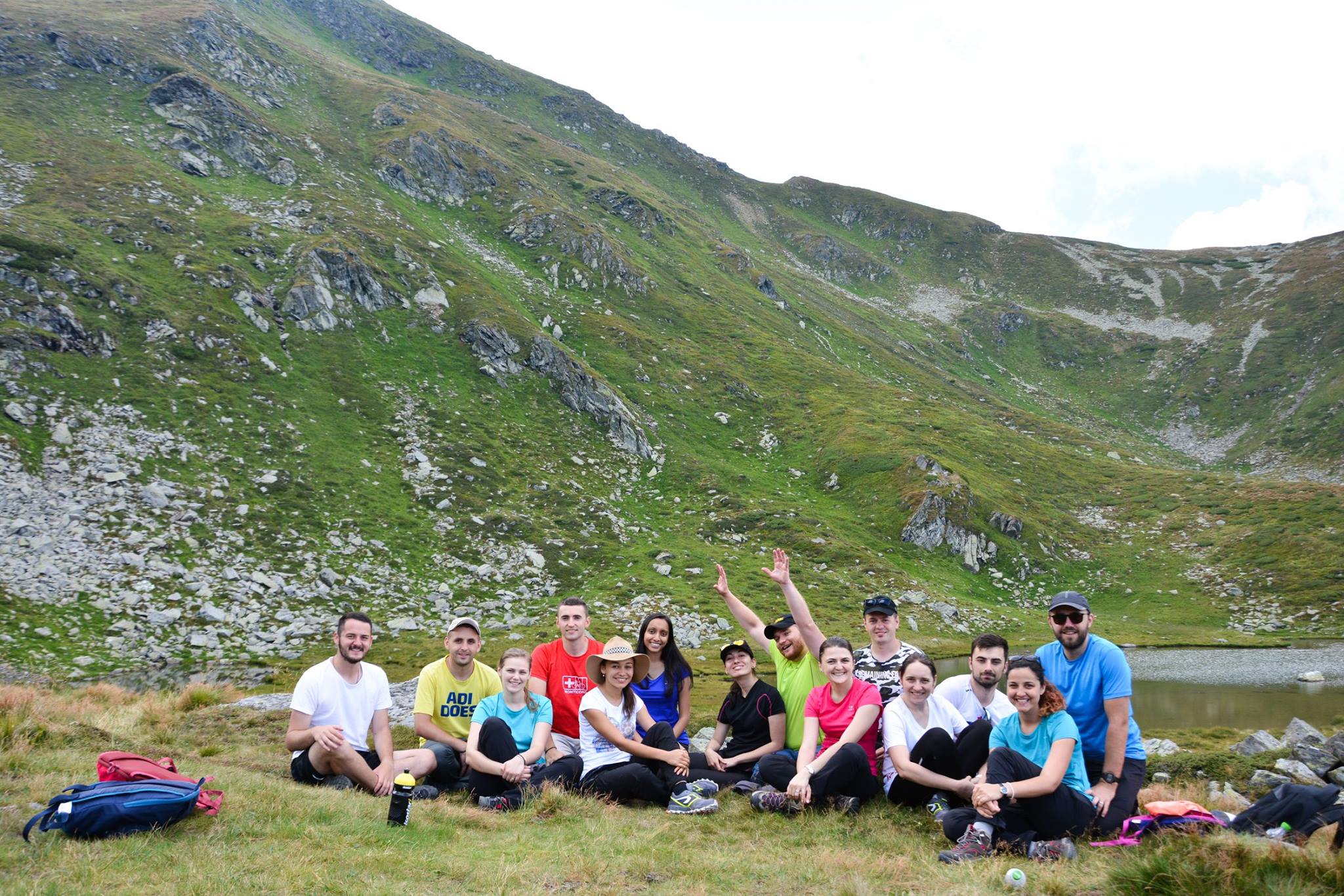 Resting after a long and hard climbing in the Rodnei Mountains