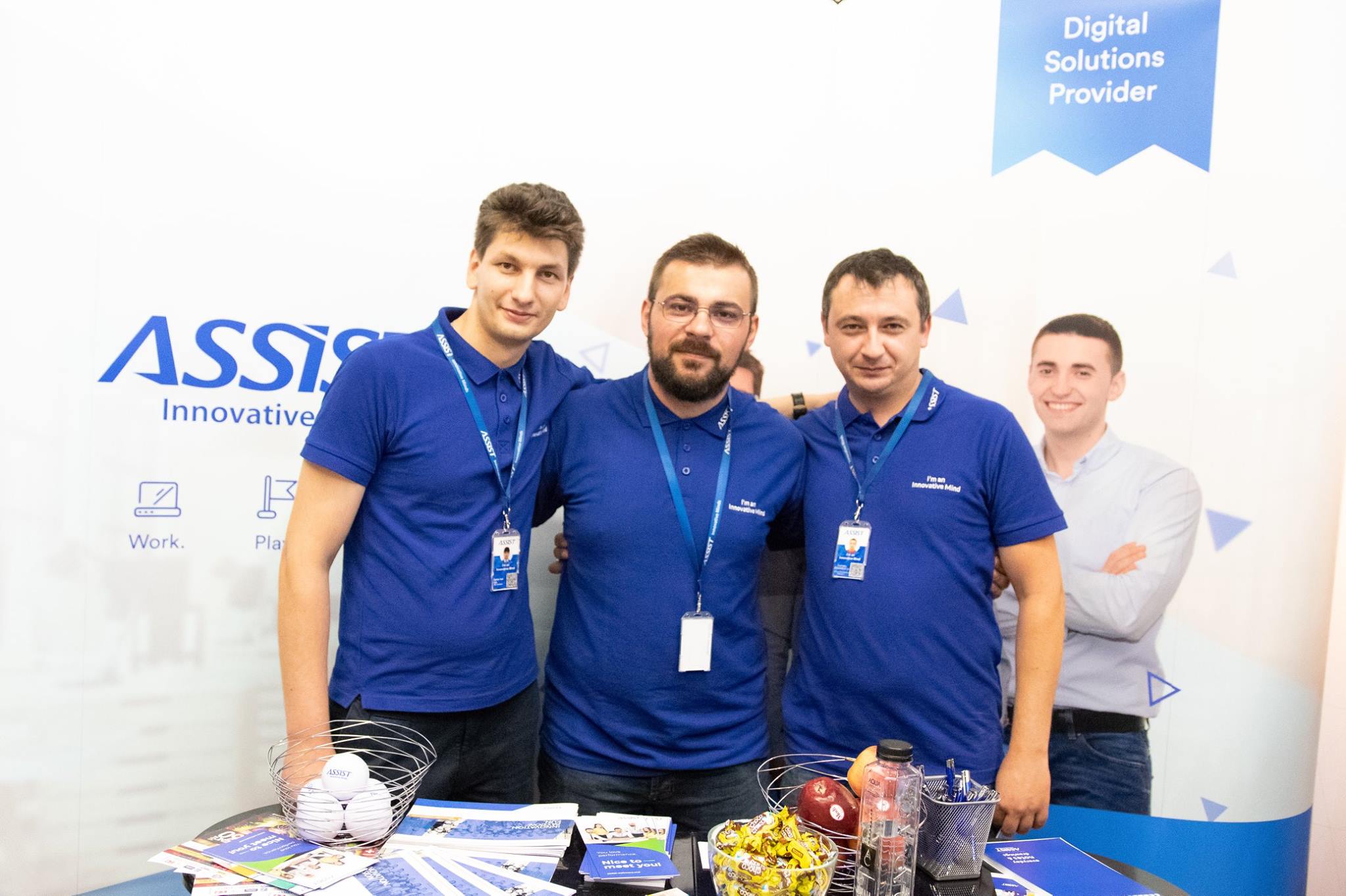ASSIST Software employees at Codecamp Chișinău 2018
