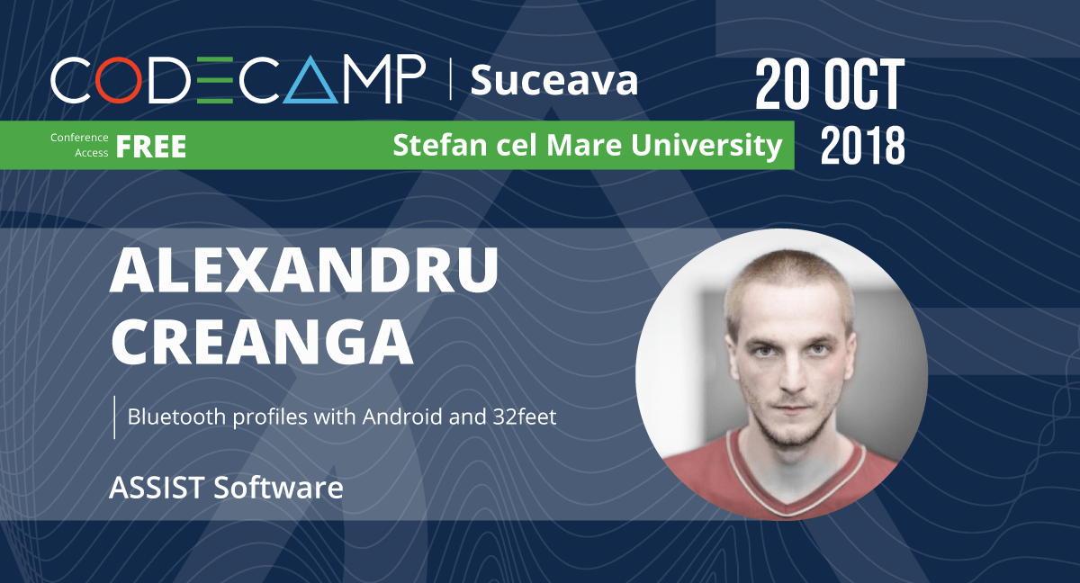 Reprezenting ASSIST Software, Alexandru Creangă will be a speaker at Codecamp Suceava