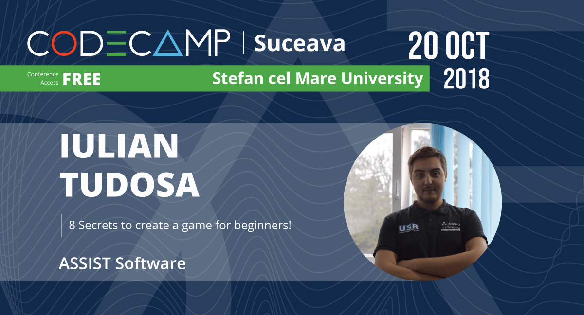 Codecamp Suceava speaker - Iulian Tudosa