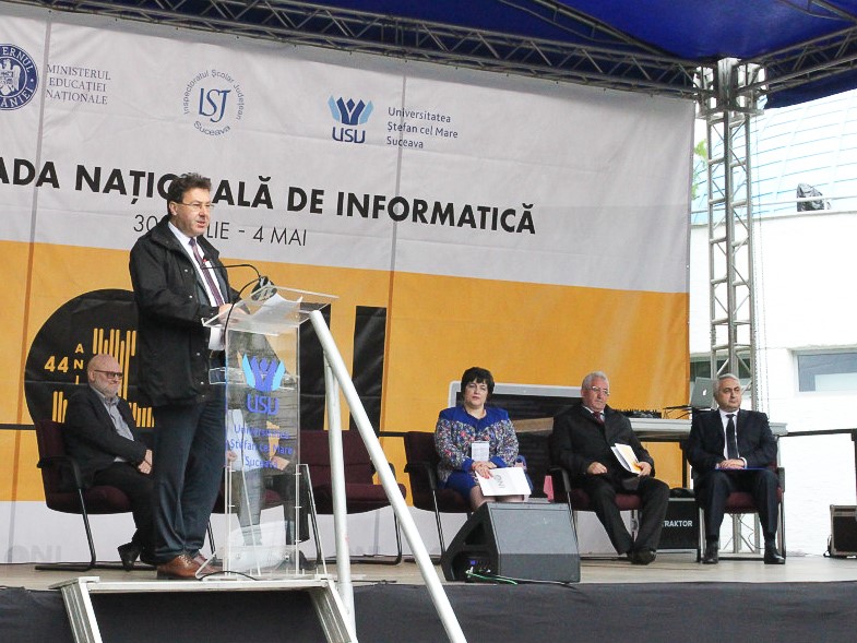 The National Olympiad in Informatics 2019 big opening, at which ASSIST Software is a sponsor