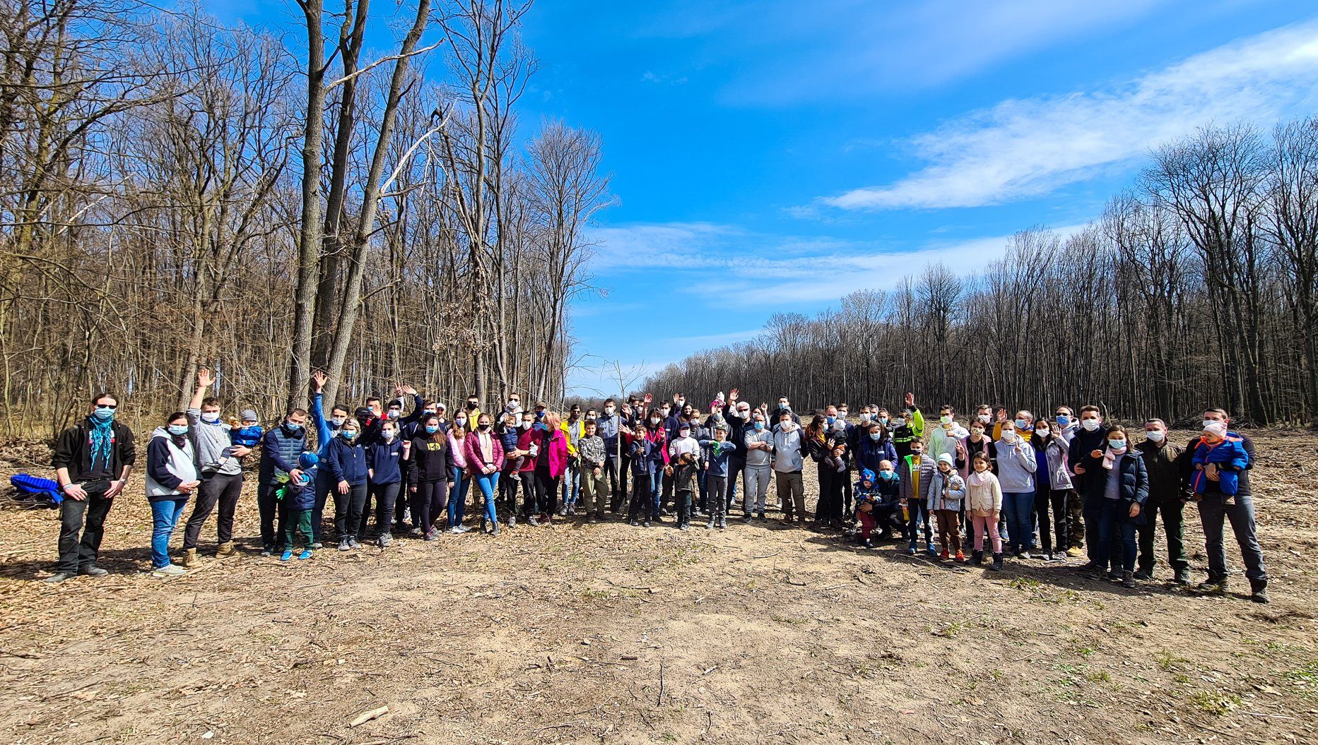 The ASSIST Software team at the end of the tree planting action