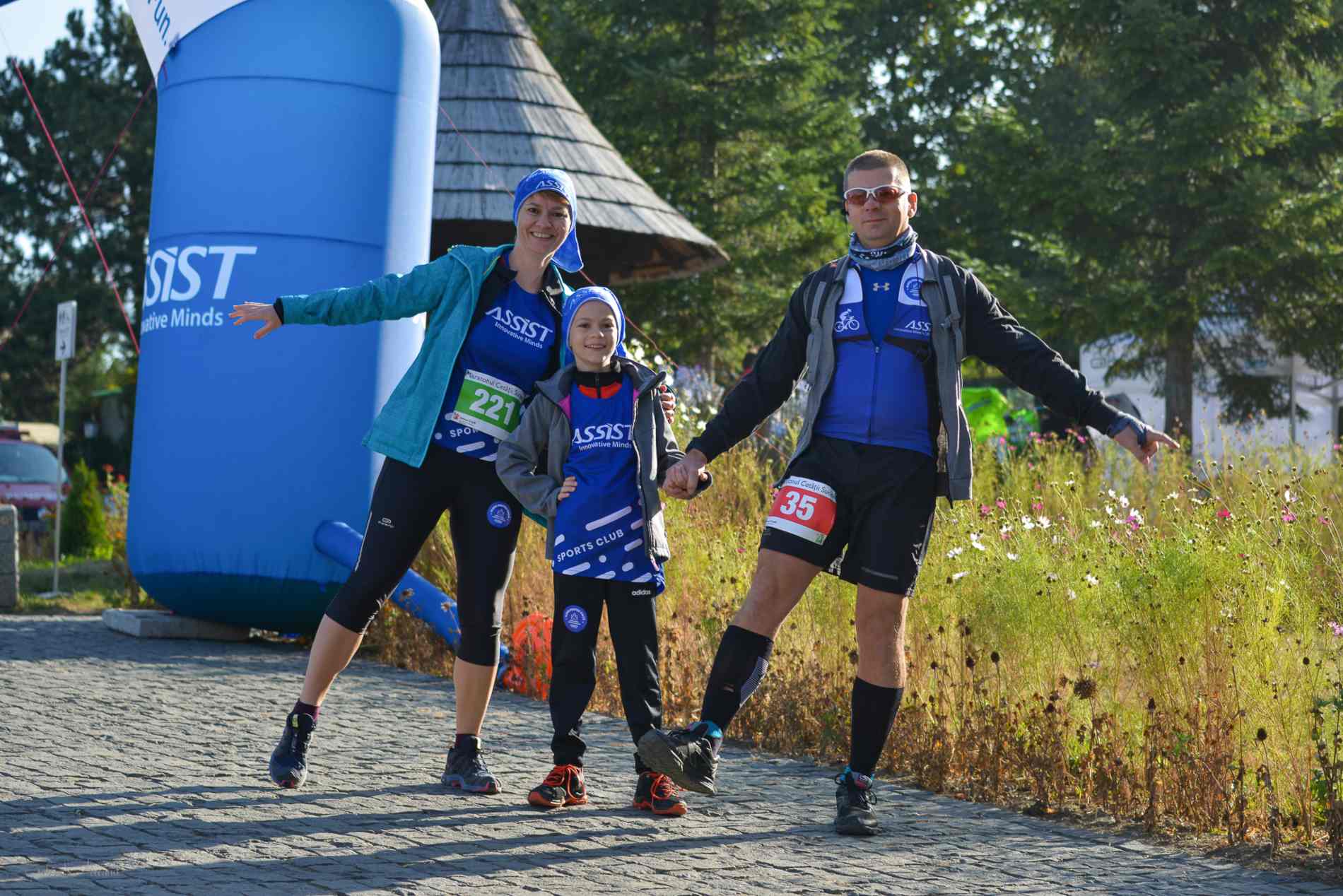ASSIST Sports Club Members at Suceava Marathon - running in family