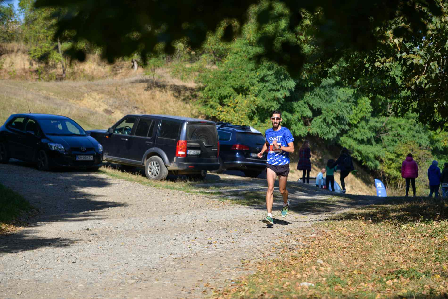 Andrei Gafita, whom ASSIST Software proudly supports, running at long Cross route at Suceava Marathon