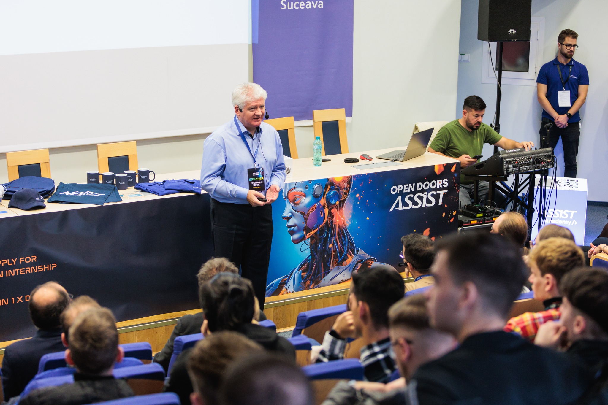 Speaker at the ASSIST Open Doors event