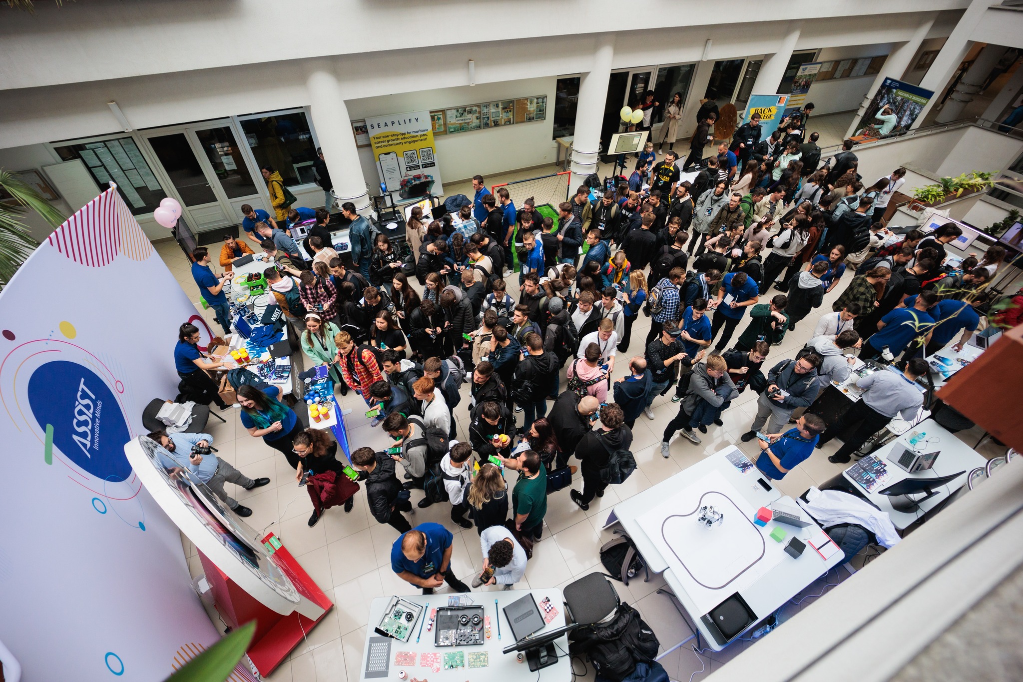 Students at the ASSIST Open Doors event