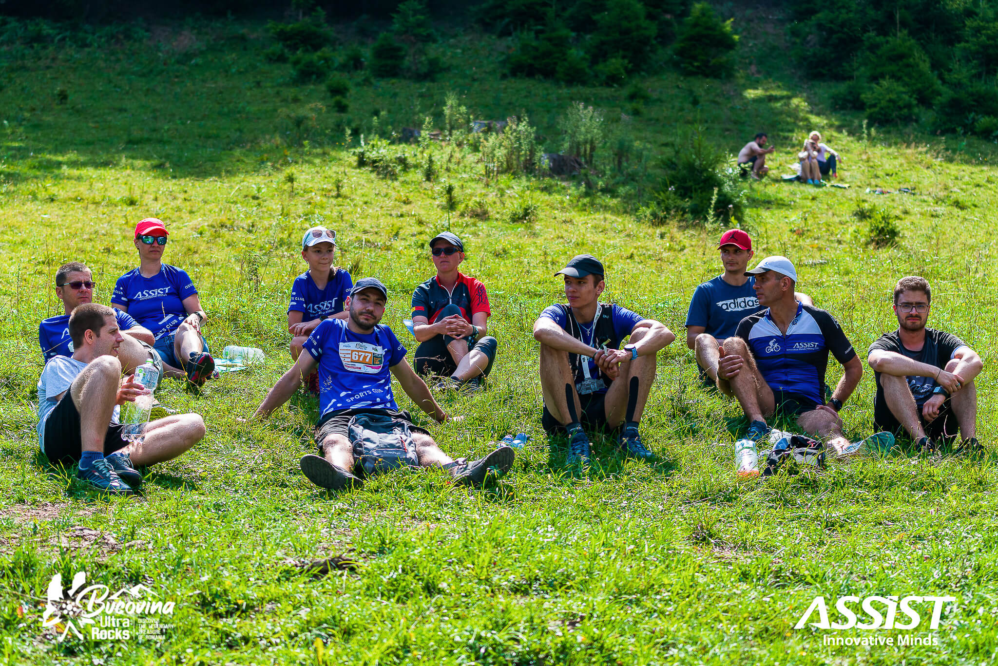 Bucovina Ultra Rocks - the runners resting after the race