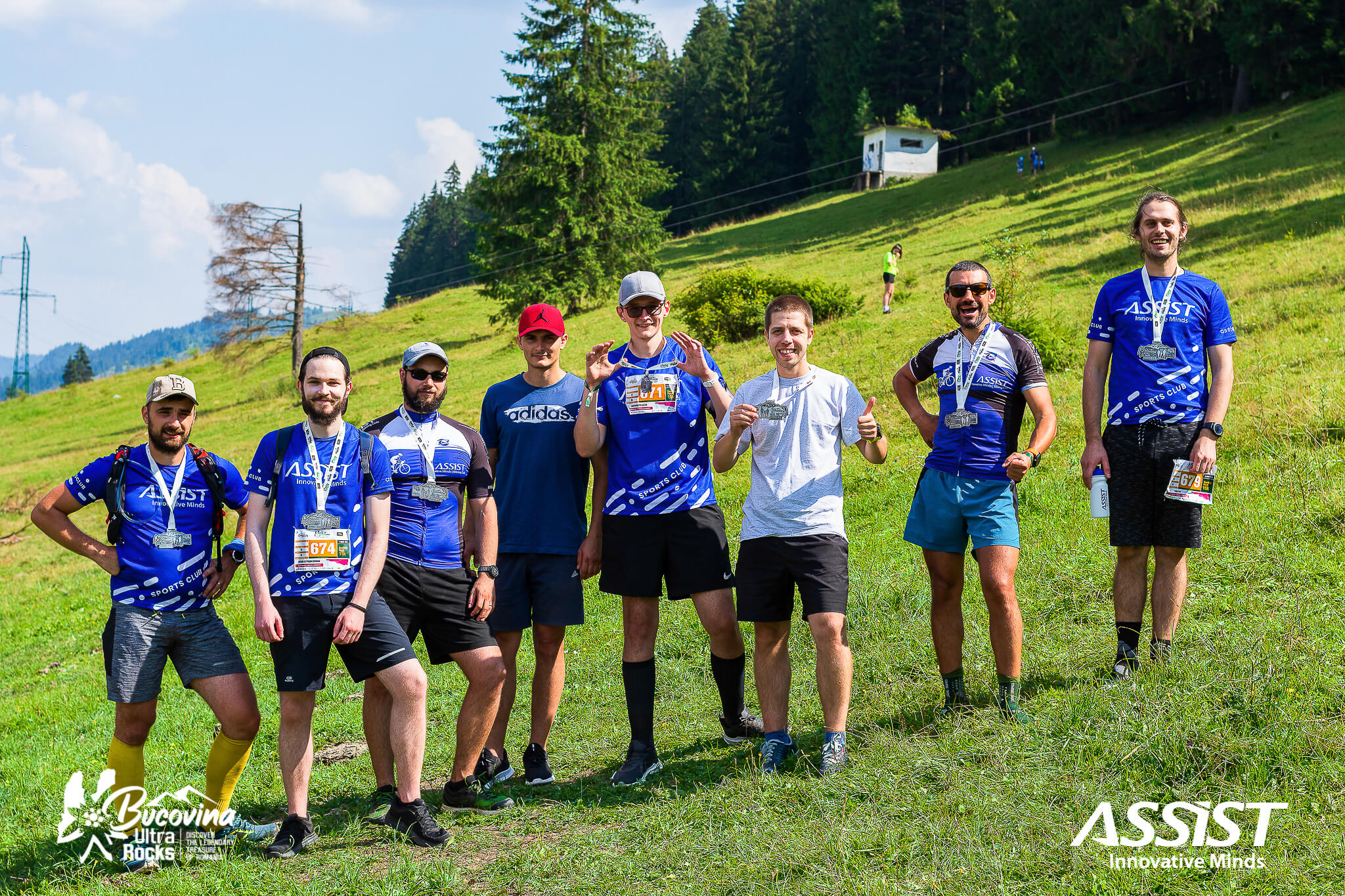 Bucovina Ultra Rocks - the ASSIST employees at the end of the competition