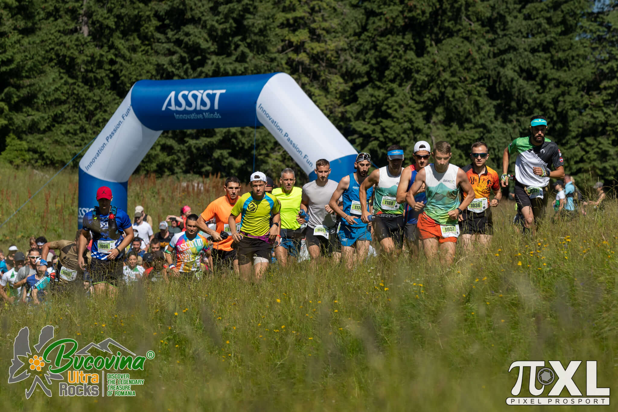 Start of a race at Bucovina Ultra Rocks