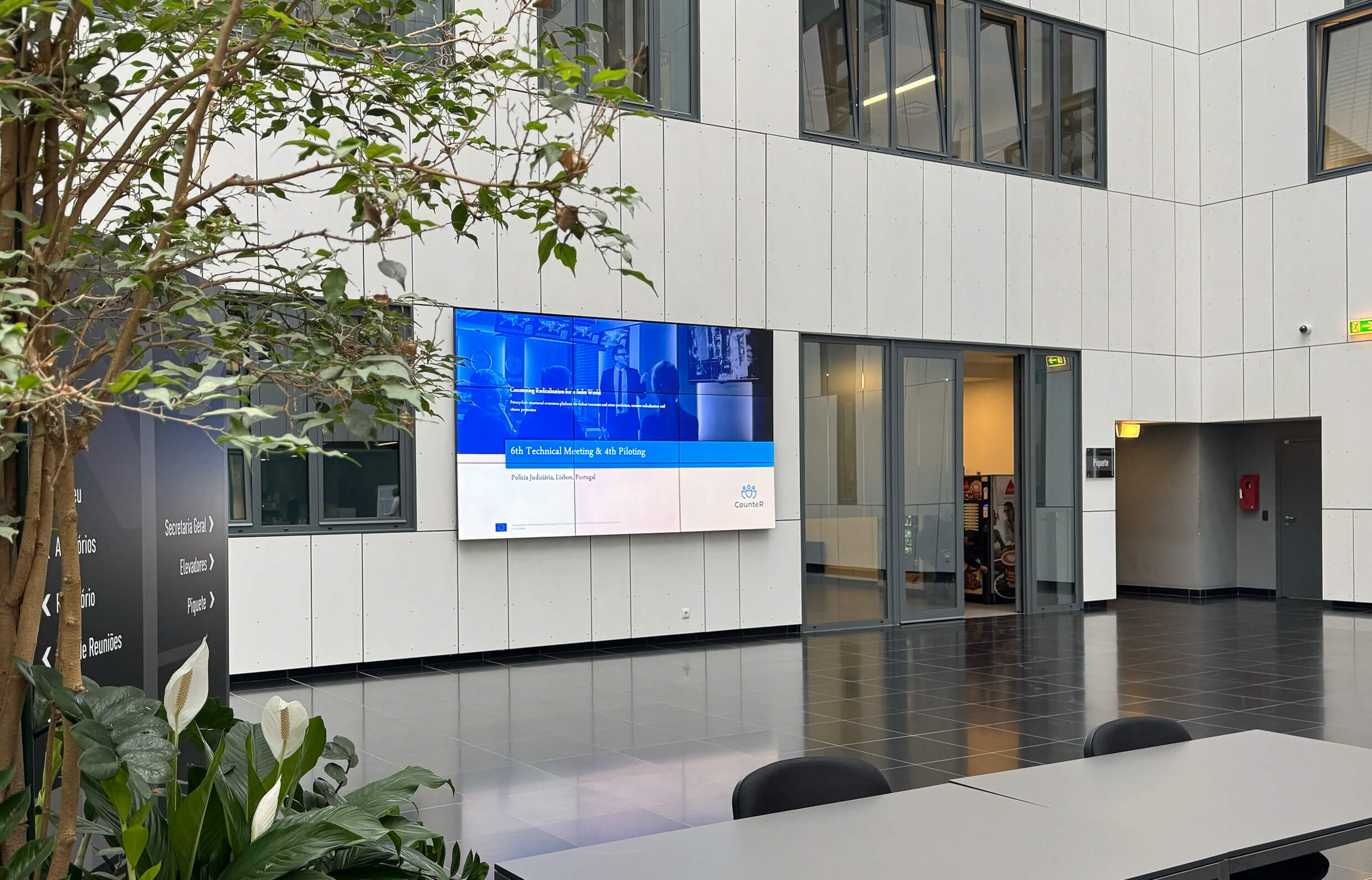 Sign showing CounteR meeting screen