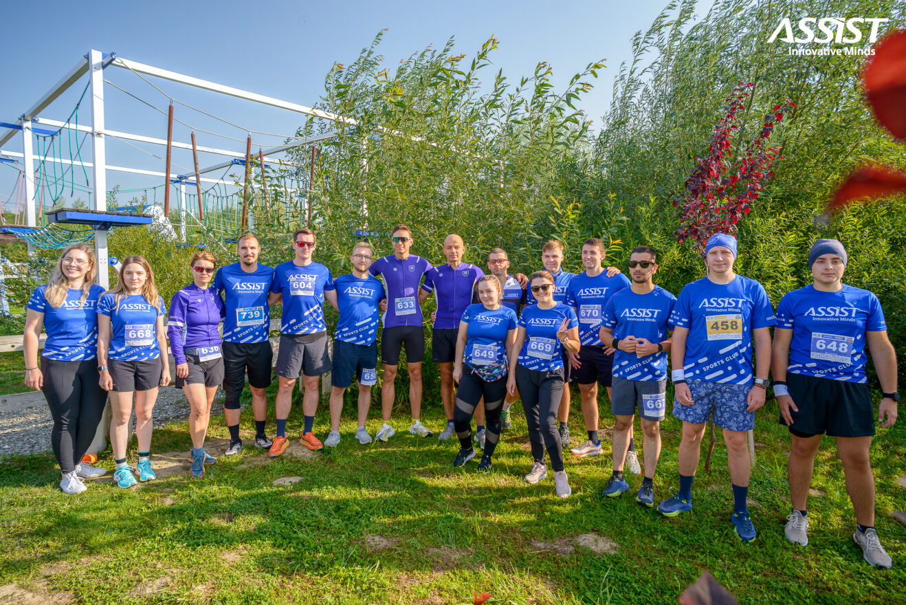 Part of the ASSIST Softwear Team at the Dragomirna Marathon