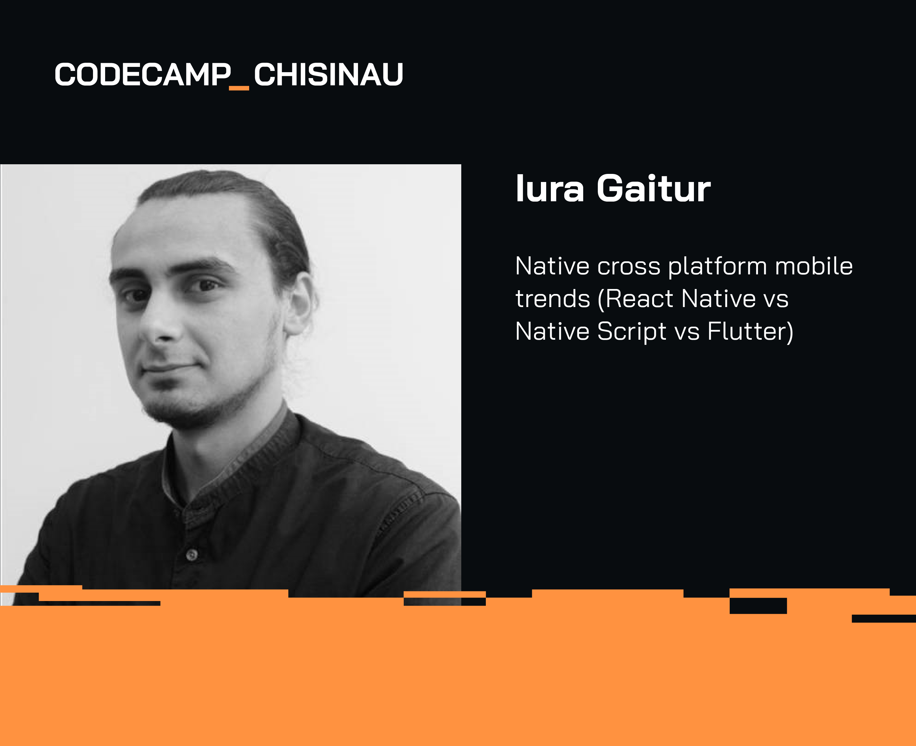 Meet ASSIST Software at Codecamp Chișinău 2019 - Iura Gaitur speaker at Codecamp Chisinau