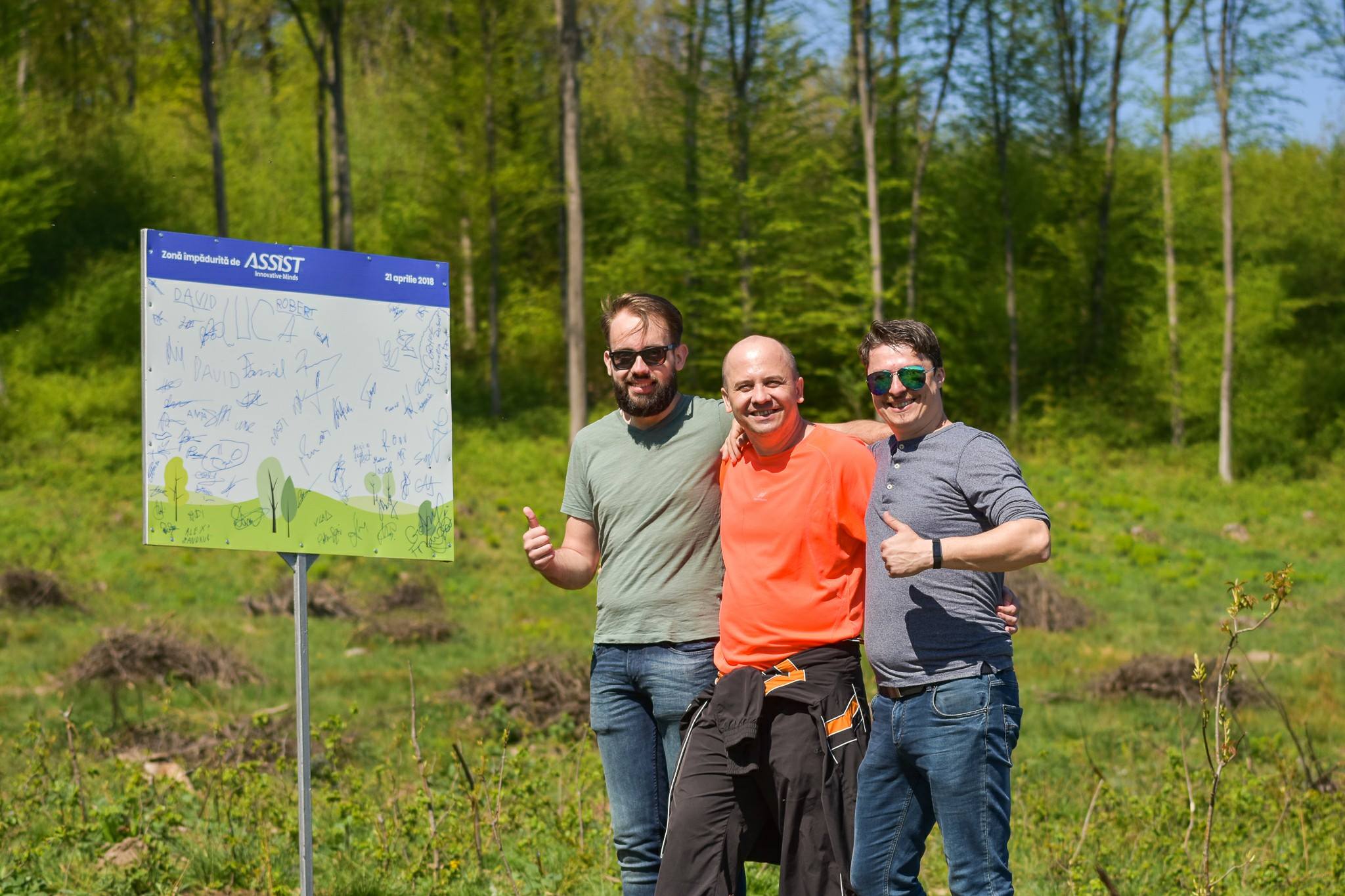 Reforestation activity with ASSIST Software employees