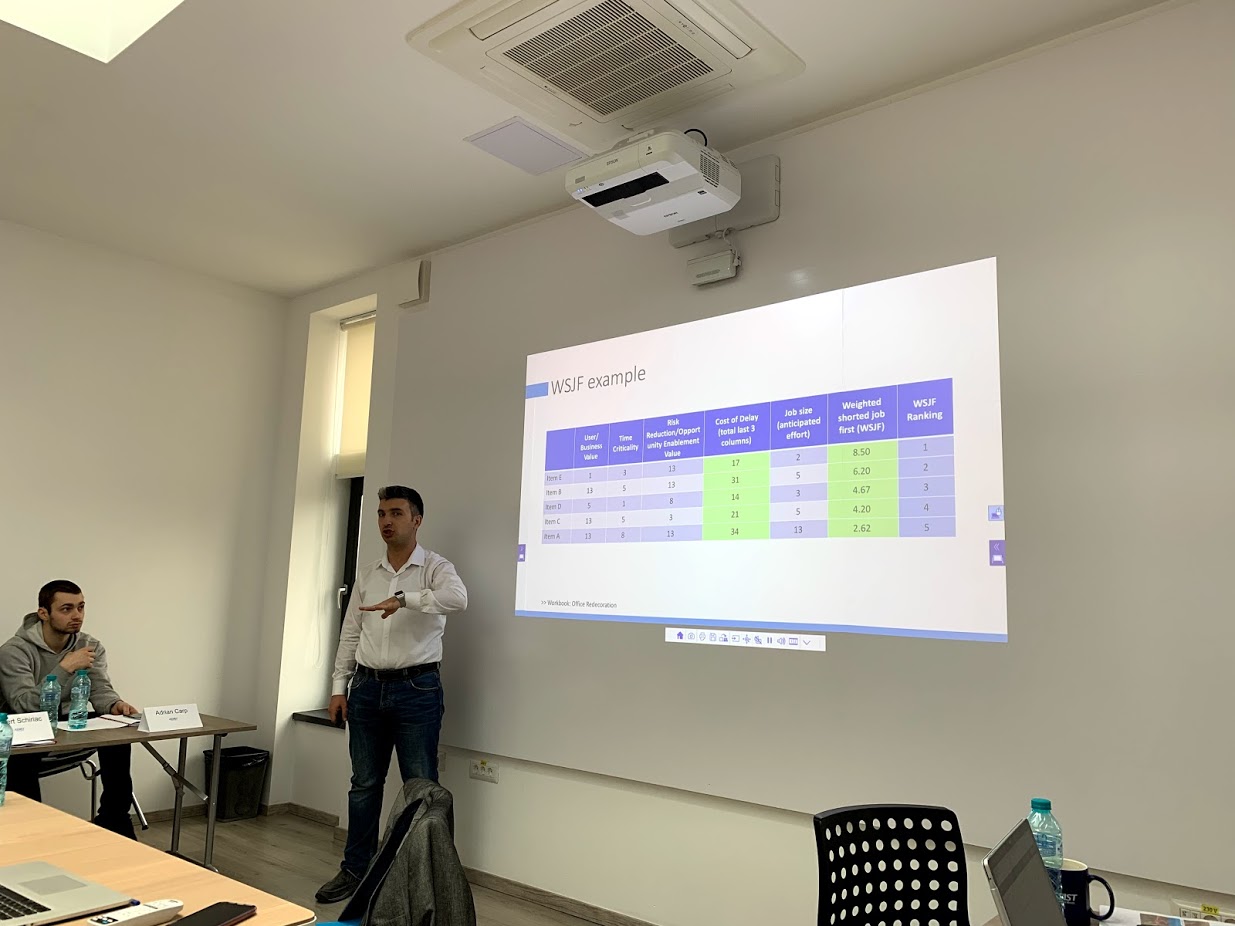 Mihai MLESNITA, our training partner from AXIOMA Solution, presenting in front of ASSIST Sefaira team