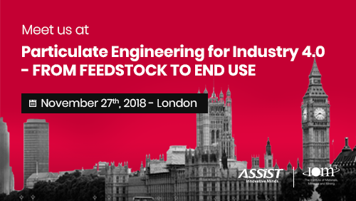 ASSIST Software will attend the Particulate Engineering for Industry 4.0 seminar in London, November 27th 2018 - Meet us there