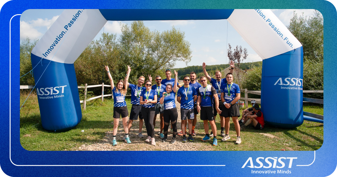 O parte din echipa ASSIST Software la Maratonul Dragomirnei