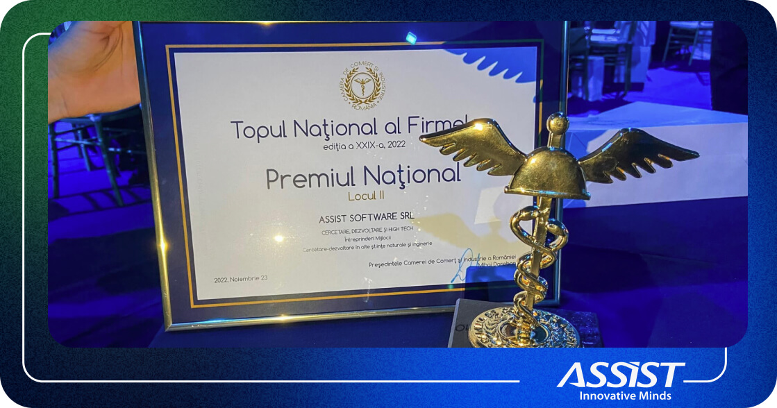 ASSIST Software receiving a national award 