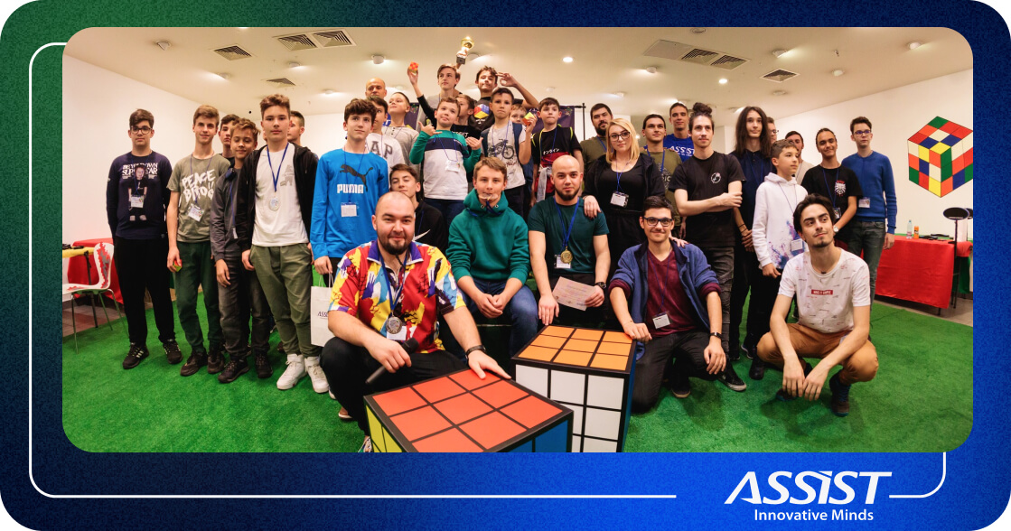 Rubik's Cube enthusiasts from Romania competed in the ASSIST Cubing Contest - ASSIST Software - Suceava