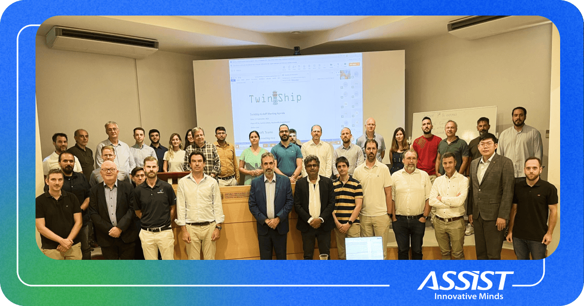 Consortium members in meeting room