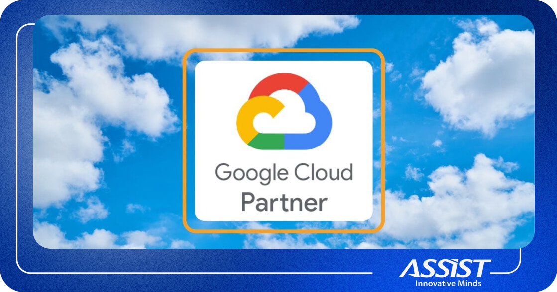 ASSIST Software company logo and Google Cloud Partner logo