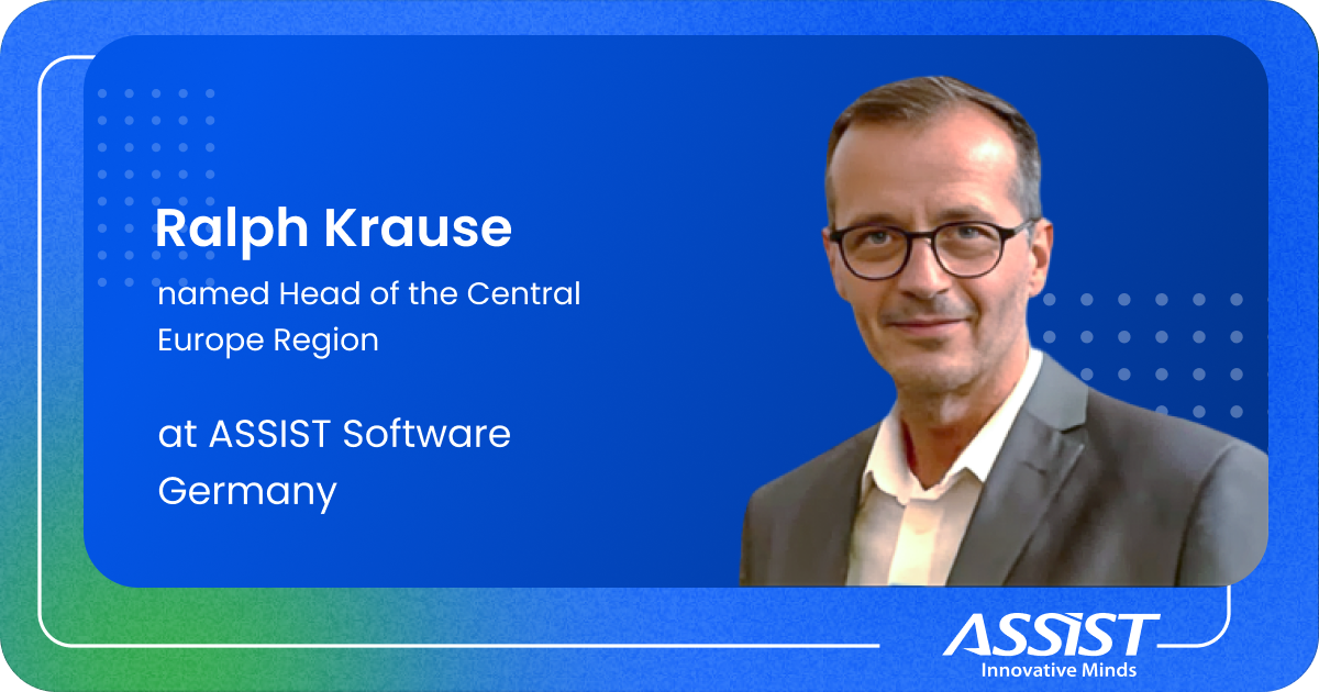 Ralph Krause ASSIST Software Head of the Central Europe region