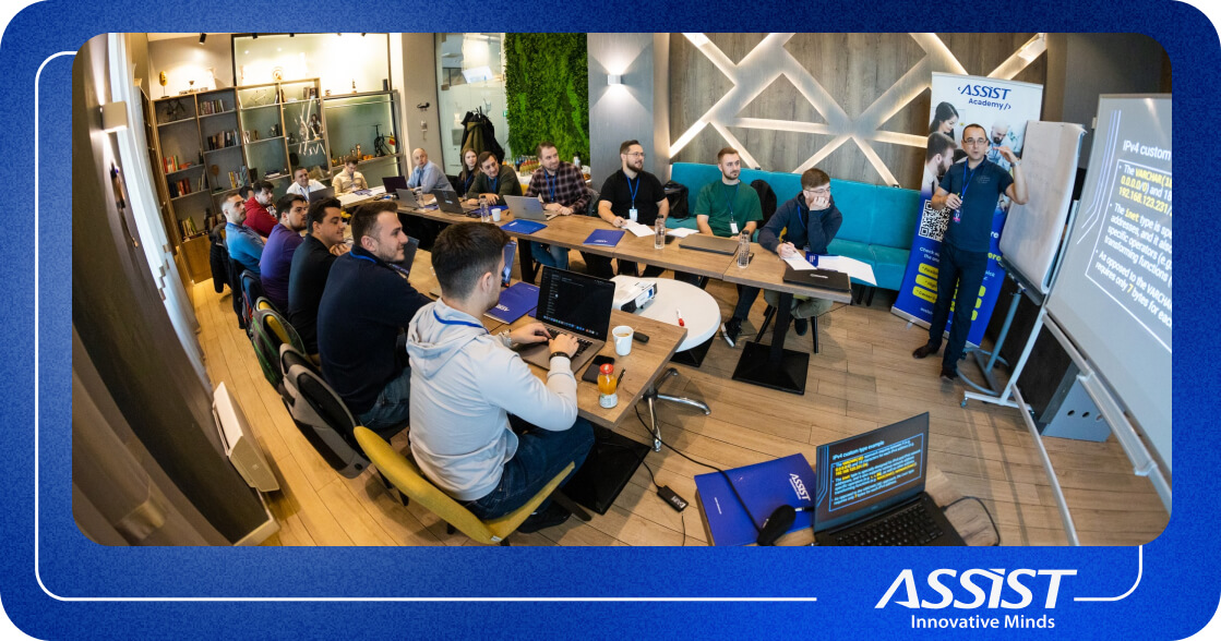 Software engineers learning during a Java Masterclass