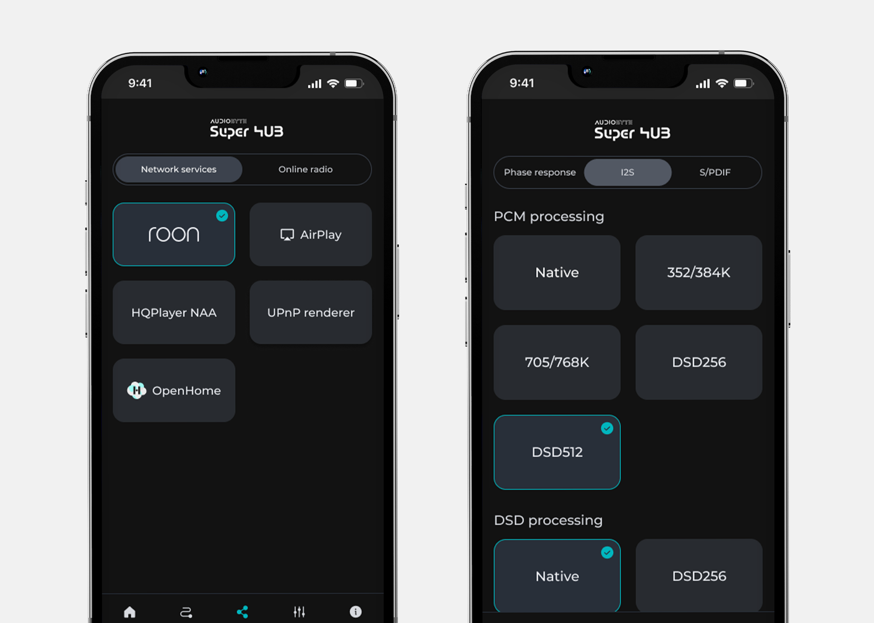 Audiobyte mobile application