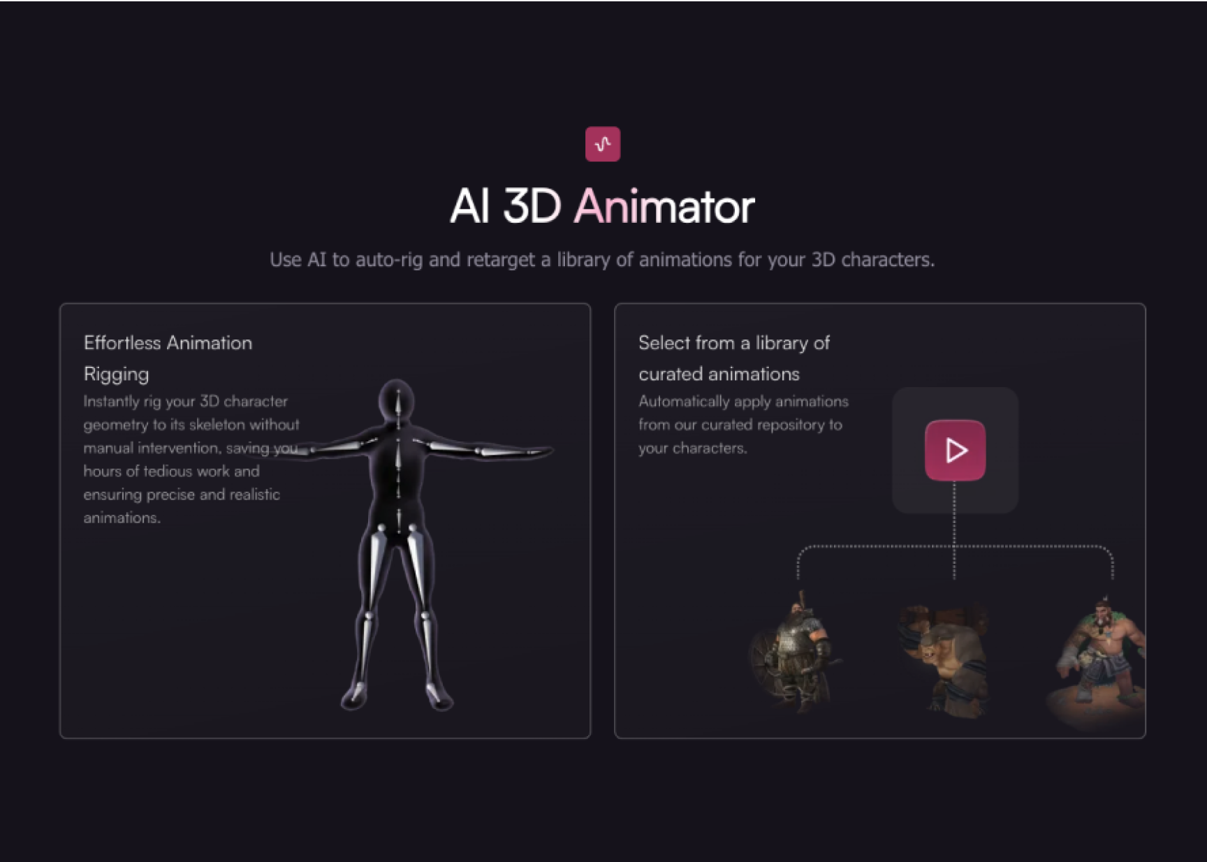 charmed AI 3D Animator