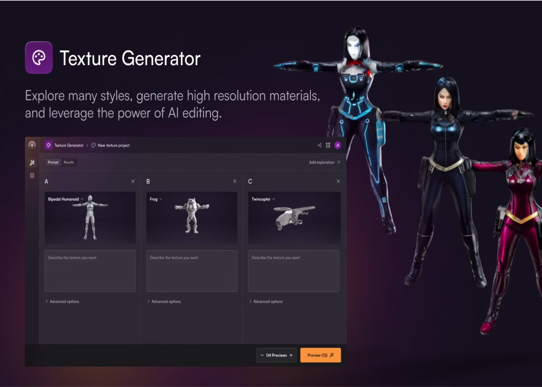 charmed texture generator