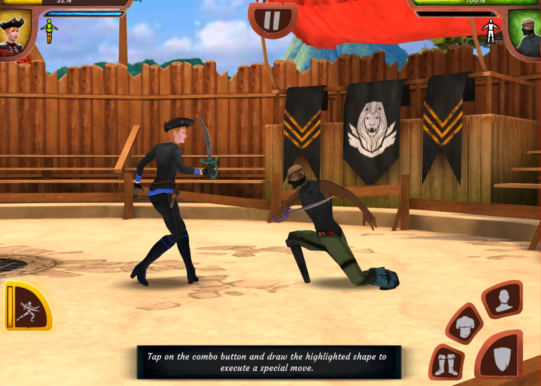 Elly and the Ruby Atlas battle